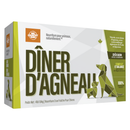 Chien Frozen Raw - Dinners - Carton du dîner d'agneau - 4 x 1 lb