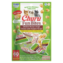 *(Please Use By 2026-09-24)* Soft & Moist Cat Treat - CHURU FUN BITES - Chicken Recipe wraps Chicken with Pumpkin Recipe - 0.42 oz sachet, 3 ct