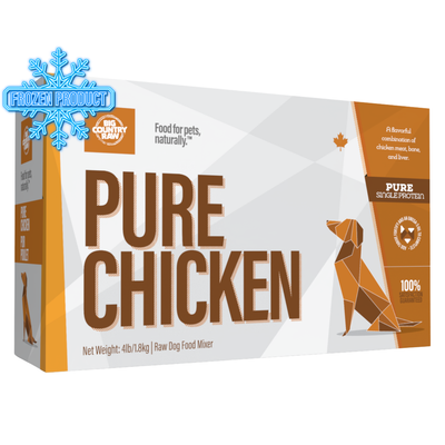 Dîner gelé - Formules pures - Carton de poulet pur - 4 x 1 lb