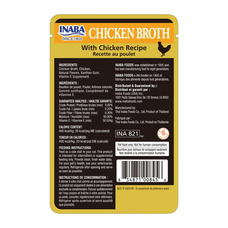 Side Dish Cat Treat - CHICKEN Broth - Chicken Recipe