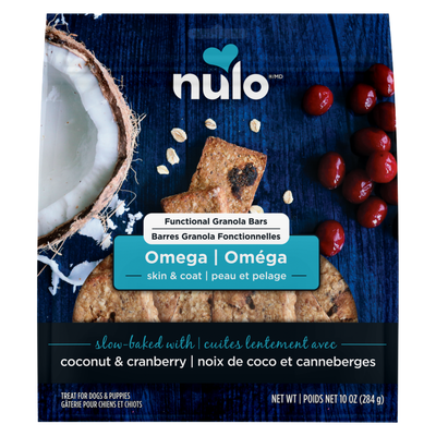 Slow Baked Dog Treat - Functional Granola Bars - Omega Skin & Coat