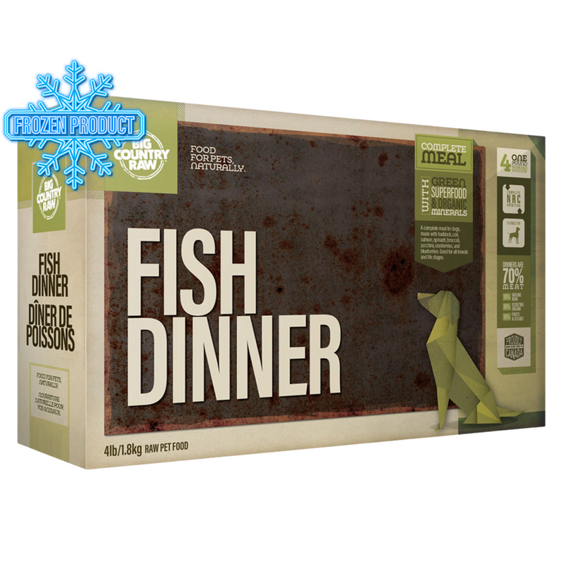 Dog Frozen Raw - DINNERS - Fish Dinner Carton