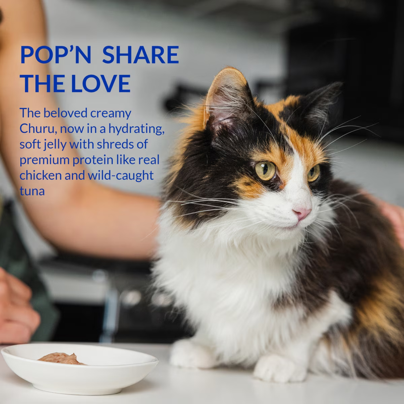 Lickable Cat Treat - CHURU POP'N Serve - Tuna Recipe