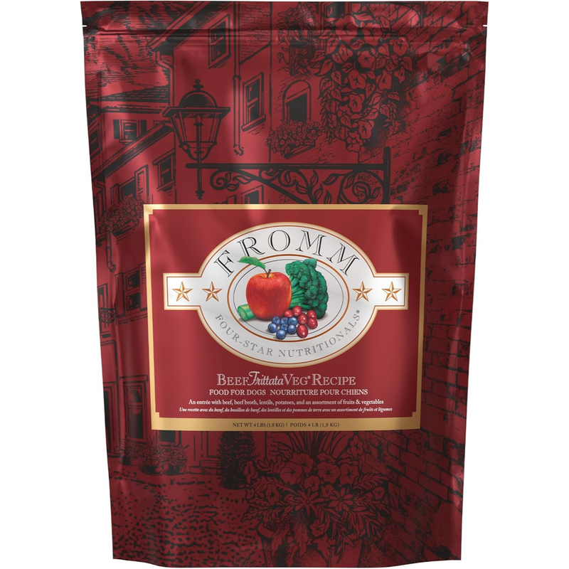 *(Please Use By 2027-01-29)* Dry Dog Food - FOUR STAR - Beef Frittata Veg Recipe - 4 Lb