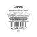 Contrat de chat à plat latérale - Dashi Delights - Chicken with Cheese Recette - 2,5 oz tasse