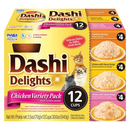 Side Dish Cat Treat - DASHI DELIGHTS - 12 ct Chicken Variety Pack