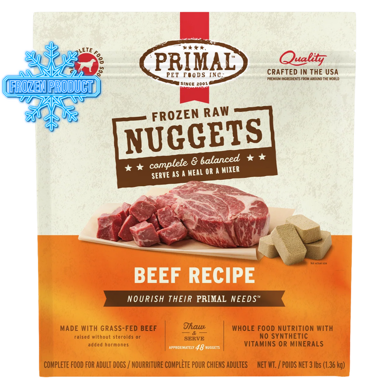 Dog Frozen Raw - Beef Nuggets - Adult
