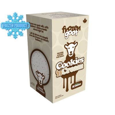 Frozen Dog Treat - Creamery Goat Yogurt - Cookies N Cream
