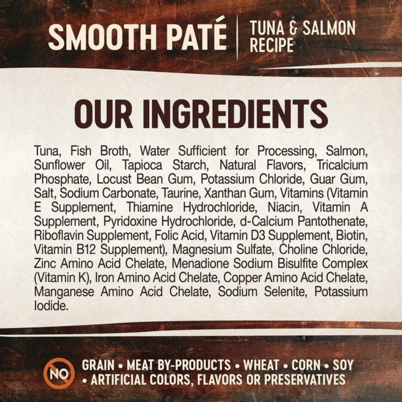 Nourriture pour chats humides - Core Tiny Tasters - Pate lisse - Tuna & Salmon Recette - 1,75 oz Schec