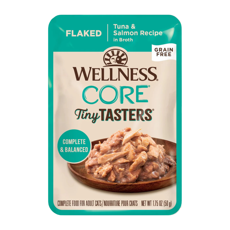 Nourriture pour chats humides - Core Tiny Tasters - Flaked - Thon & Salmon Recette in Brot