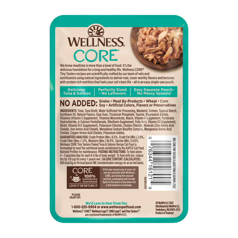 Nourriture pour chats humides - Core Tiny Tasters - Flaked - Thon & Salmon Recette in Brot