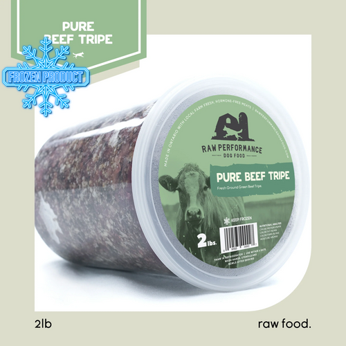 Frozen Raw Food Topper - Pure Beef Tripe