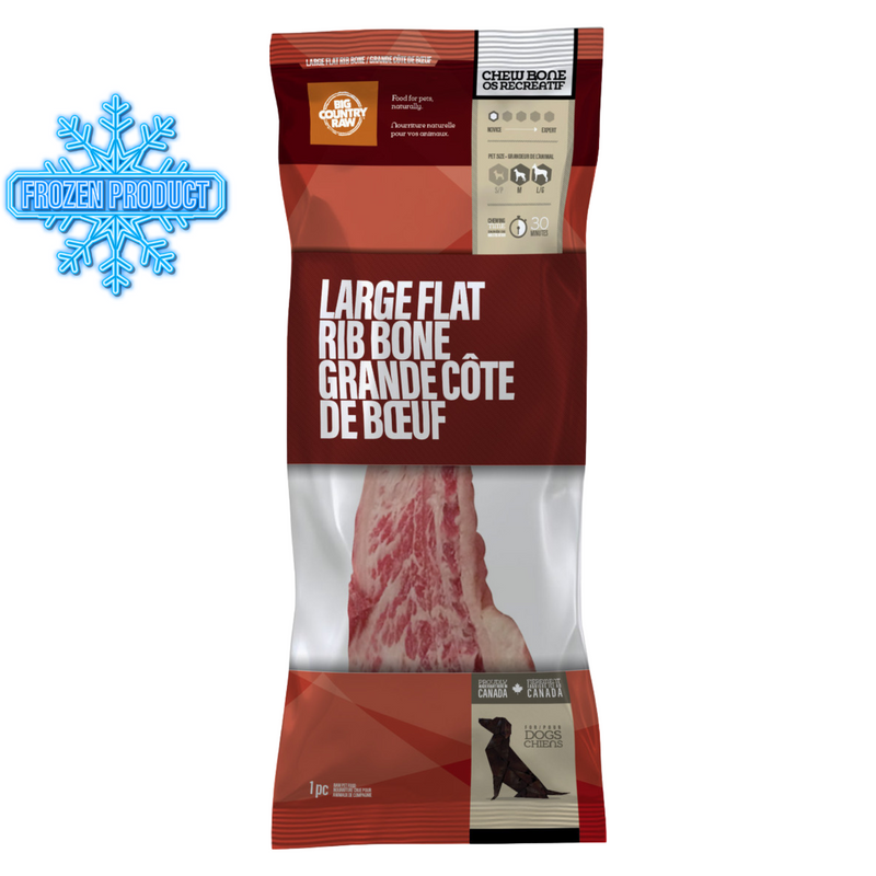 Frozen Raw Bones - Flat Rib Bone