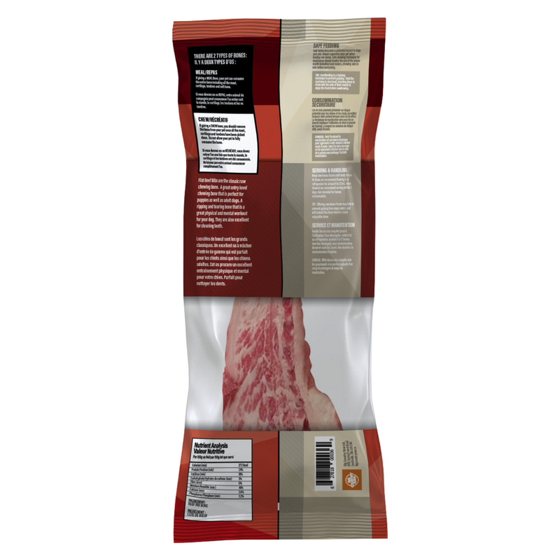 Frozen Raw Bones - Flat Rib Bone