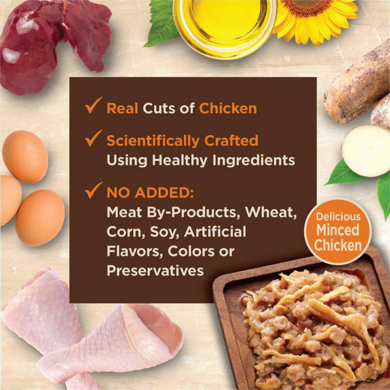 Nourriture pour chats humides - Core Tiny Tasters - Minced - Recette de poulet en sauce - 1,75 oz Pouche