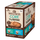 Nourriture pour chats humides - Core Tiny Tasters - Pate lisse - Pack de variétés de mer - 1,75 oz pochette, cas de 12
