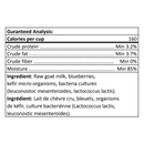 Raw Goat Milk Kefir with Blueberry