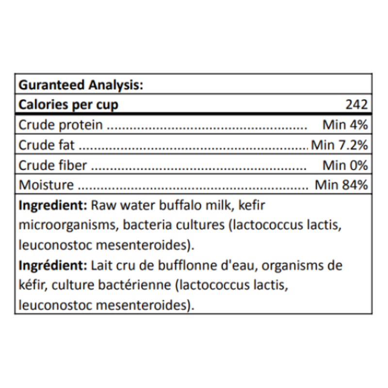 Raw Water Buffalo Milk Kefir