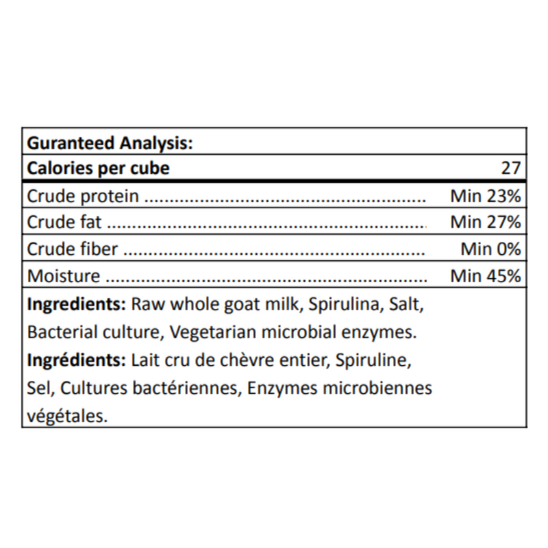 Raw Goat Cheese Treats with Spirulina