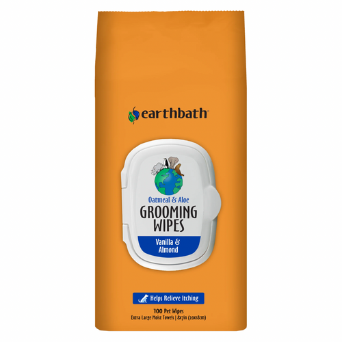 Dog & Cat Grooming Wipes - Oatmeal & Aloe