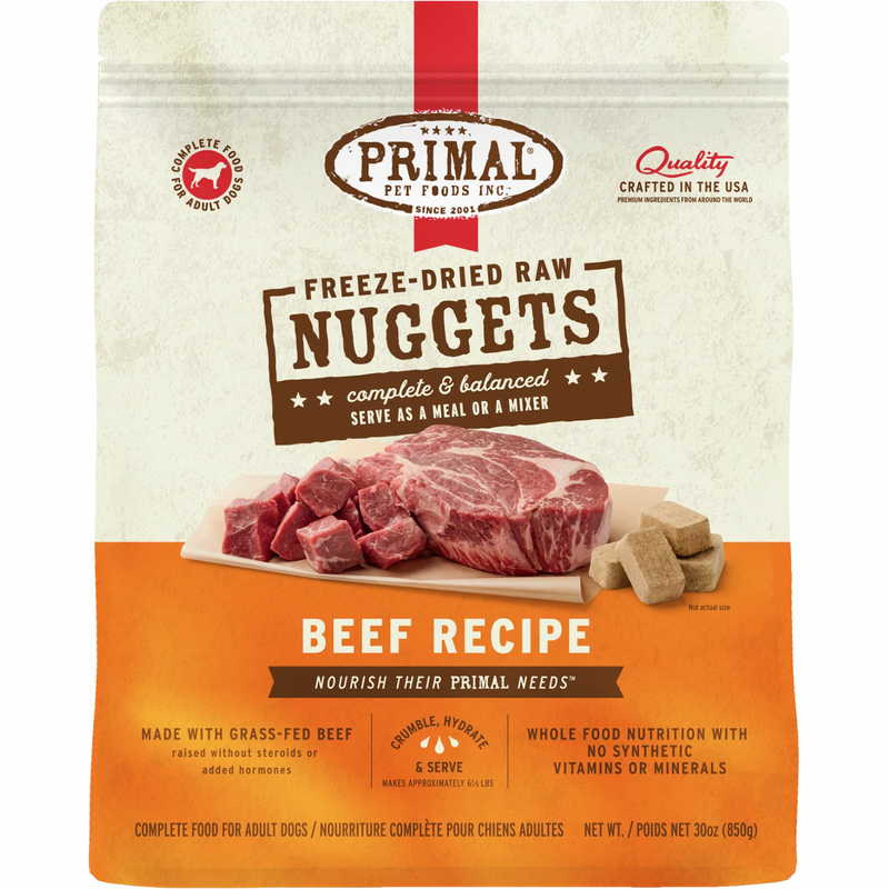 Freeze Dried Dog Food - Beef Dinner Nuggets - Adult