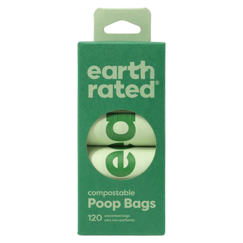 120 Certified Compostable Bags on 8 Refill Rolls