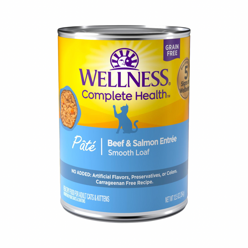 Nourriture pour chats en conserve - Santé complète - Pâté - Boeuf & Salmon Entrée