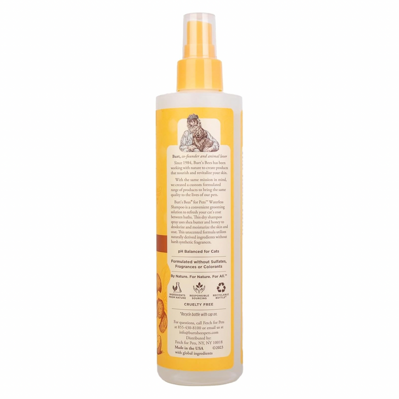 Waterless Cat Shampoo with Shea Butter and Honey - 10 fl oz