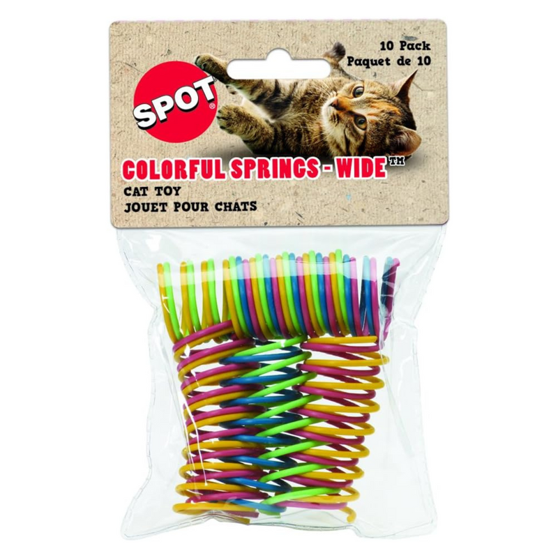 Springs coloré jouets de chat - 10 pk