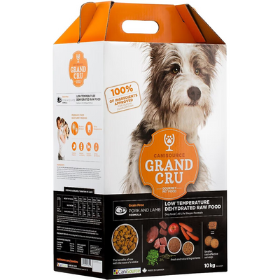 *(Please Use By 2026-07-29)* Dehydrated Raw Dog Food - GRAND CRU - Grain Free Pork & Lamb Formula - 10 kg