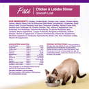 Nourriture pour chats en conserve - Santé complète - Pâté - Dîner de poulet et de homard