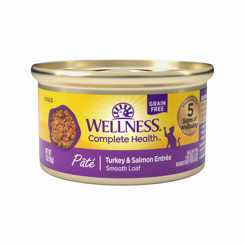 Nourriture pour chats en conserve - Santé complète - Pâté - Turquie et Salmon Entrée