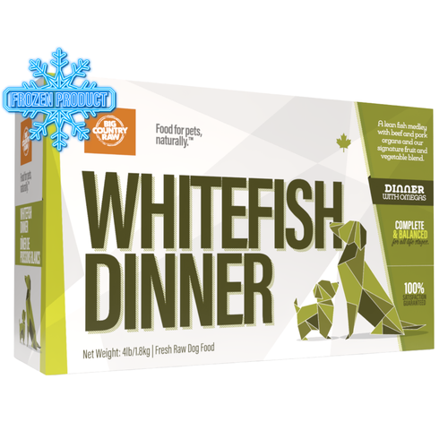 Dog Frozen Raw - DINNERS - White Fish Dinner Carton