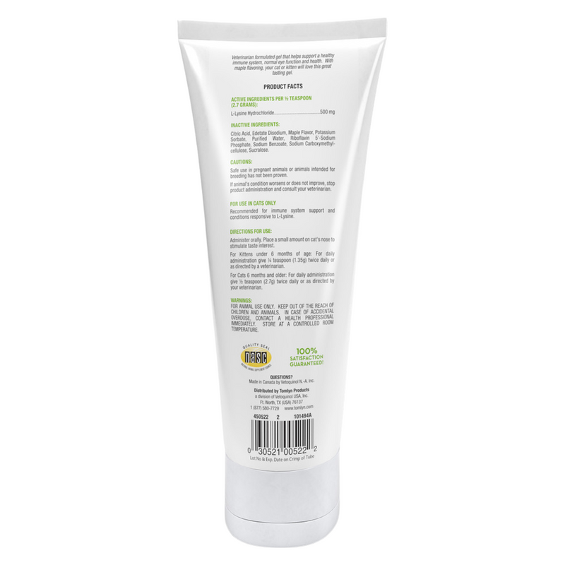 L-Lysine Immune Support - Maple Flavored Gel for Cats