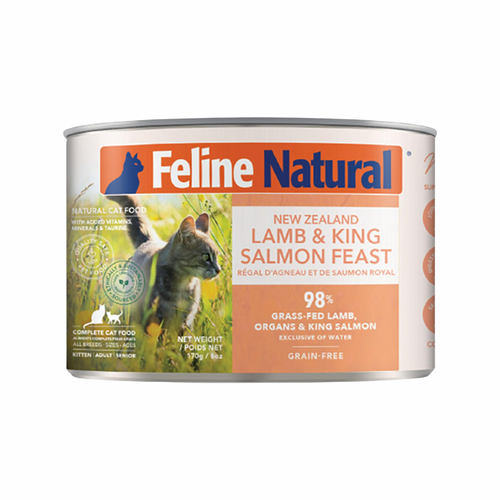 Canned Cat Food - Lamb & King Salmon Feast