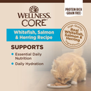 Nourriture pour chats en conserve - Core - Pâté classique - Récepteur de poisson-blanc, de saumon et de hareng - 5,5 oz