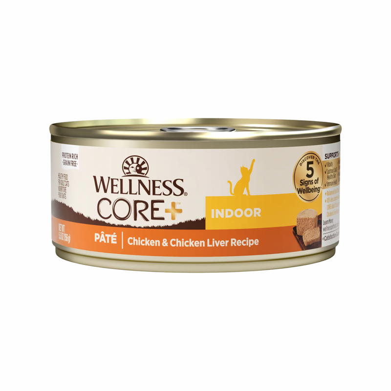 Nourriture pour chats en conserve - Core - Pâté classique - Recette de foie de poulet et de poulet intérieur - 5,5 oz