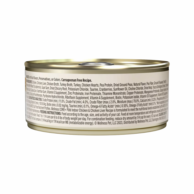 Nourriture pour chats en conserve - Core - Pâté classique - Recette de foie de poulet et de poulet intérieur - 5,5 oz