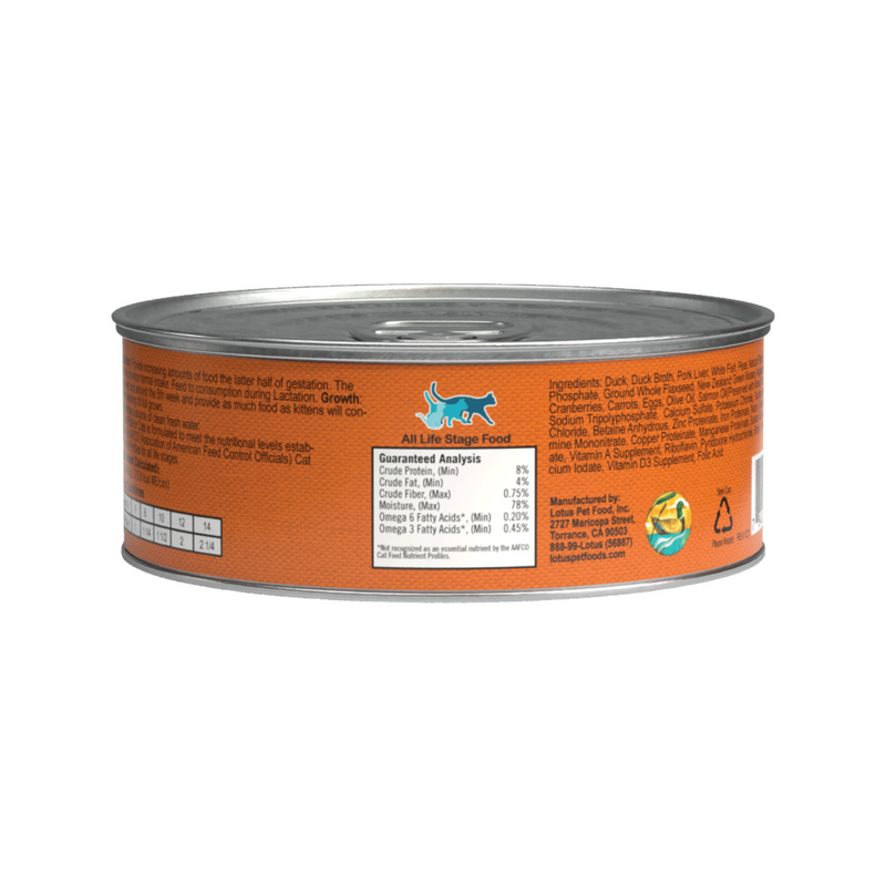 Canned Cat Food - Grain Free Duck Pâté