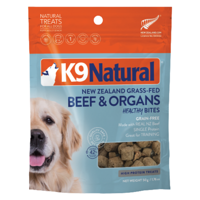 Freeze Dried Dog Treat - HEALTHY BITES - Beef & Organs