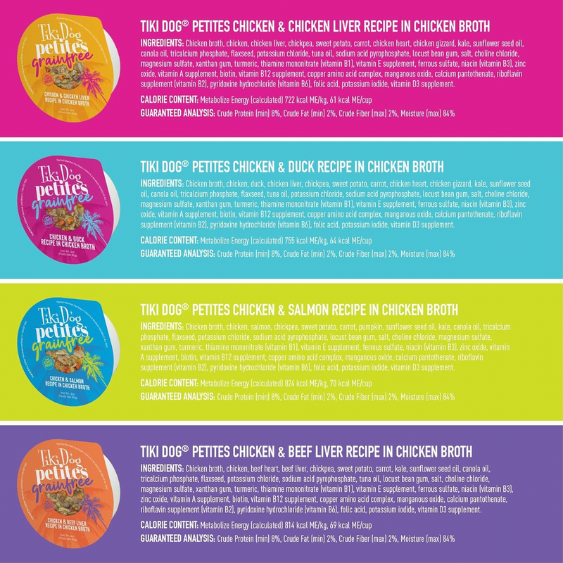 Wet Dog Food - PETITES - Grain Free Variety Pack Cups