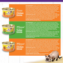 Nourriture pour chats en conserve - Santé complète - Pack de variétés - Amateurs de poulet et de dinde - 3 oz Can, cas de 12