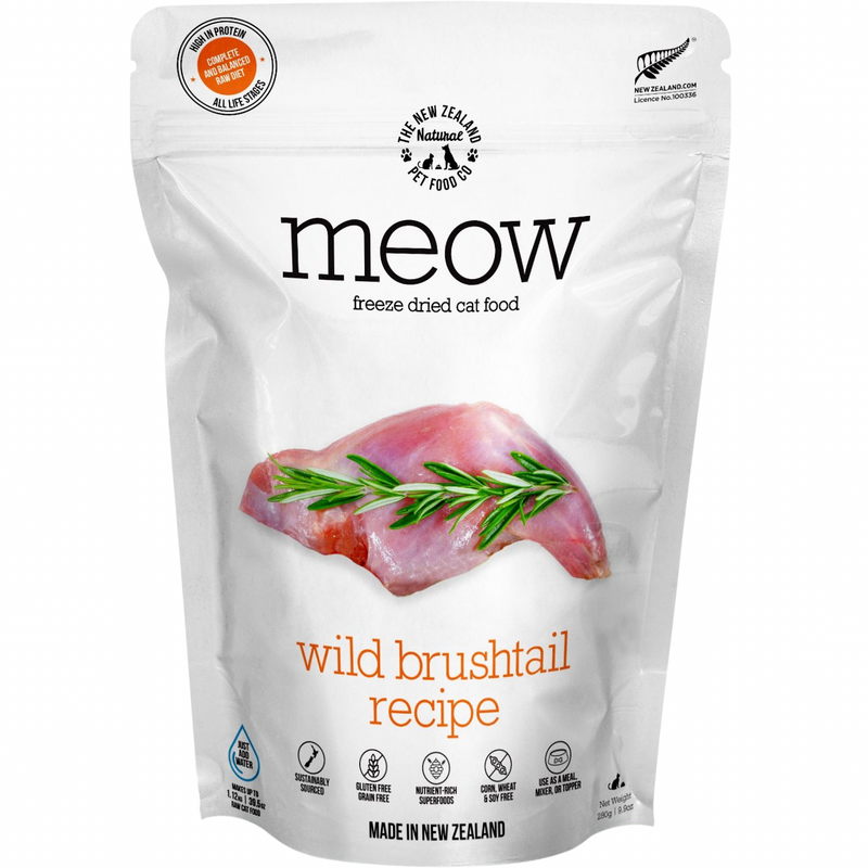 Freeze Dried Cat Food - Meow - Wild Brushtail Recipe