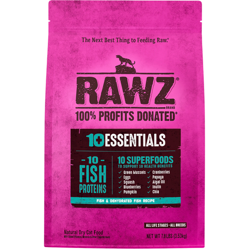 Dry Cat Food - 10+ ESSENTIALS - Fish & Dehydrated Fish