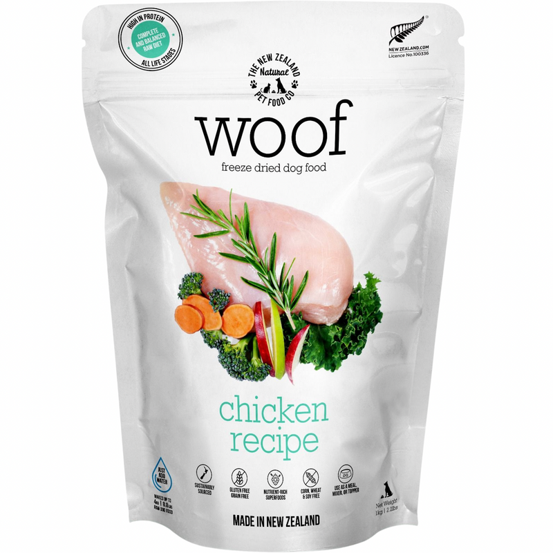 Aliments aux chiens crus lyophilisés - Poulet