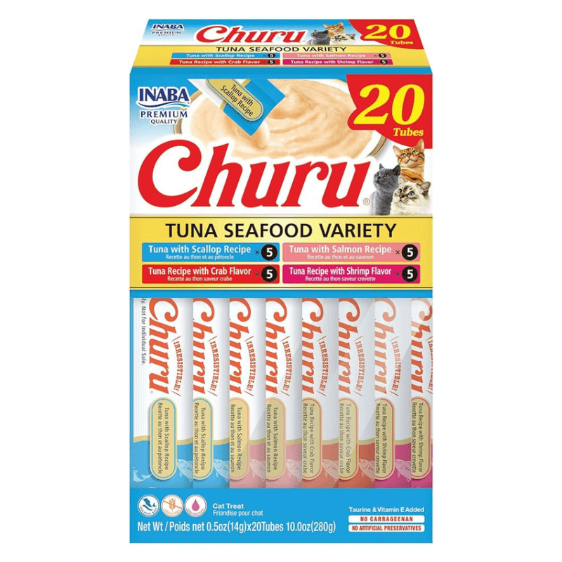 Cat Treat - CHURU - 20 ct Tuna & Seafood Variety Box
