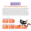 Canned Cat Food - AFTER DARK SOFT PATÉ - Venison & Beef Liver Recipe