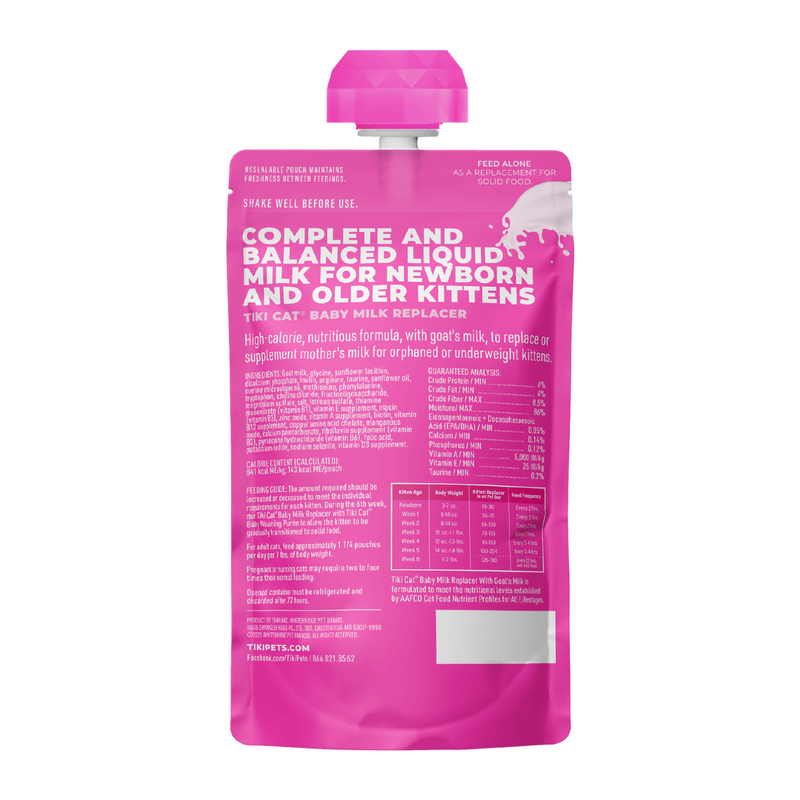 Wet Cat Food - BABY Milk Replacer with Goat's Milk - Kitten