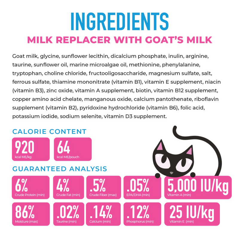 Wet Cat Food - BABY Milk Replacer with Goat's Milk - Kitten