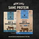 Freeze Dried Cat Food - Crunchy Mini Nibs - Beef & Chicken